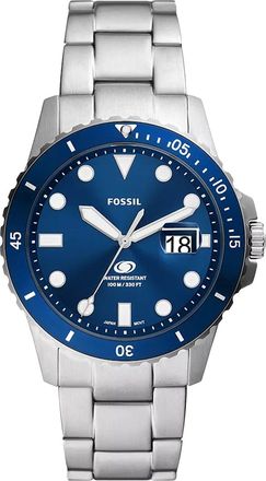 Fossil Mens Dive Blue Dial Watch