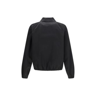 Valentino Mens Black Cotton Bomber Clothing