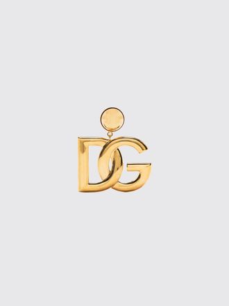 Dolce & Gabbana Orecchini in ottone dorato con logo Monogram DG
