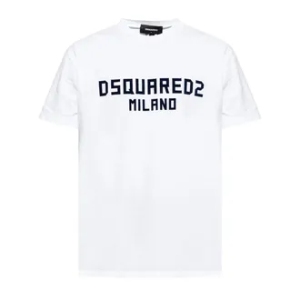 Dsquared2 Milano Logo Cool Fit Wit T-shirt