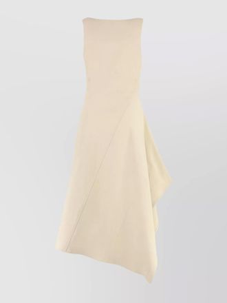Bottega Veneta asymmetric cotton midi dress