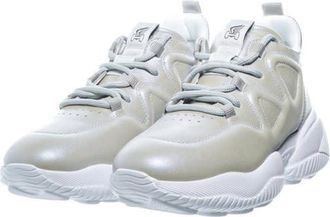 Hogan Ladies Silver Tone Sneakers, US Size 5.5