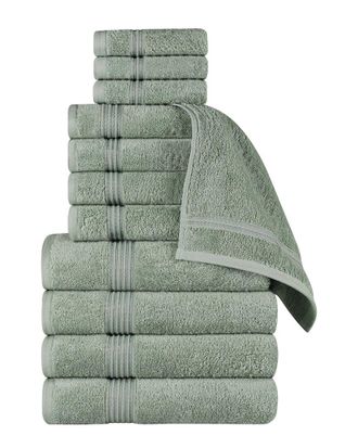 Superior Egyptian Cotton 12Pc Highly Absorbent Solid Ultra Soft Towel Set