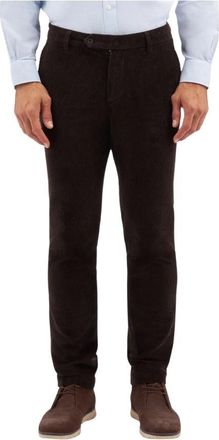 Brooks Brothers Stretch Cotton Corduroy Pants - Heren - Chinos - Bruin - W38 - Katoen - Broeken