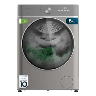 Cecotec Cecotec Lavadora Secadora 8-5kg Bolero Wash&dry 8590 Inverter Steel Max. 1400rpm, 16 Programas, Motor Inverter Plus