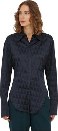 Tiger Of Sweden Launo Shirt - Dames - Overhemden - Blauw - M - Overhemden