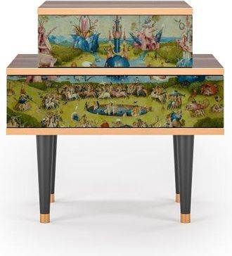 StoryZ Mesita de noche multicolores 2 cajones L 58 cm