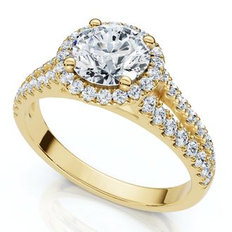 Pompeii3 1 1/5Ct Divine Diamond Engagement Ring 14k Gold or Platinum Lab Grown