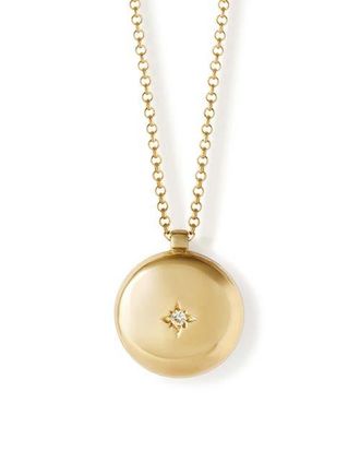 Astley Clarke Gold Biography Medium Locket Necklace at Nordstrom, Size 22