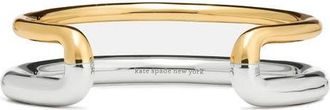 Kate Spade New York mixed metal cuff bracelet in Silver Gold at Nordstrom