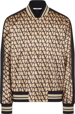 Valentino Garavani Toile Iconographe bomber jacket - men - Cotton/Cupro/Viscose/Elastane/Polyamide/Polyester - 46 - Neutrals