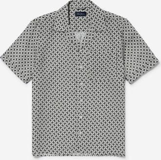 Oliver Sweeney Mens Oliver Sweeney Marvao Mens Linen Shirt - Blue - Size: 38/Regular