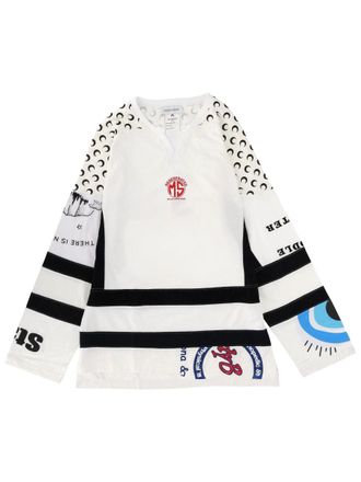 Marine Serre Upcycle Graphic Field Hockey T-Shirt-Uomo