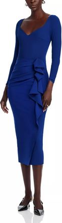 La Petite Robe Di Chiara Boni La Petite Robe Silvheart Midi Dress In Blue Violet