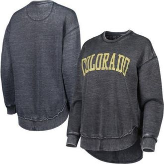 Pressbox Womens Pressbox Black Colorado Buffaloes Vintage Wash Pullover Sweatshirt at Nordstrom, Size Medium