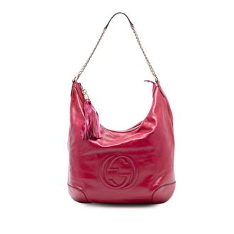 Gucci Pre-owned Gucci Patent Soho Shoulder Bag 326706 493492