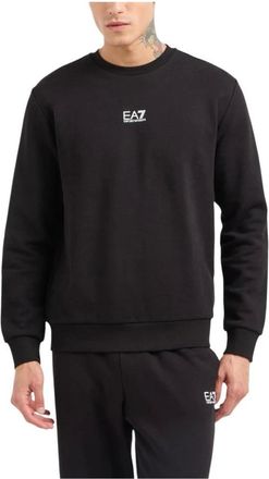 Emporio Armani Emporio Armani Ea7, Heren, Sweatshirts & Hoodies, Zwart, Maat: XL Katoen