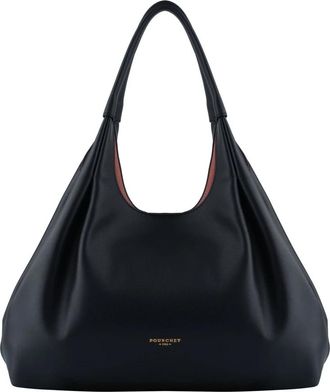 Pourchet Arche Schoudertas - Dames - Schoudertassen - Blauw - ONE Size - Leer - Tassen