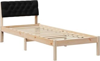 vidaXL Estructura De Cama Con Cabecera Marr&oacute;n Y Negro 80 X 200 Cm Vidaxl