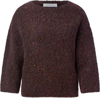 Rich & Royal Seamless Neps Yarn Crew - Knitwear - Mujer - Marr&oacute;n - XL