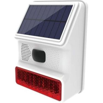 OEM Sirena Solar Inal&aacute;mbrica Para Exteriores De 433 Mhz Con Luz Led Intermitente De 110 Db, Compatible Con Sistemas De Alarma Para El Hogar, Granja, Estab