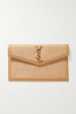 Saint Laurent Pochette In Vernice Uptown - Neutri