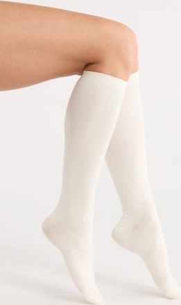 Nordstrom Opaque Knee High Socks in Ivory Tofu at Nordstrom, Size 9