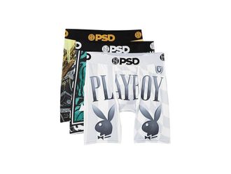 PSD Playboy Champ 3-Pack Mens Underwear : 2XL, Microfiber/Polyester/Spandex
