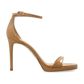 Stuart Weitzman High Heel Sandals, female, Beige, Size: 10 1/2 US Nudist heeled sandals
