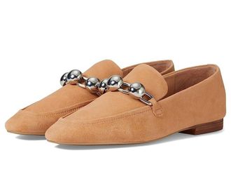 Marc Fisher LTD Elenda Flats Womens US 6.5 Natural Leather Loafer Shoes KHD1135