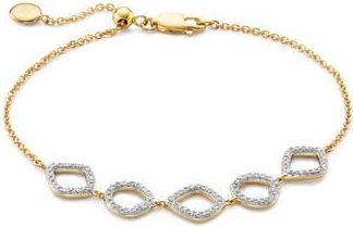 Monica Vinader Siren 18K Rose Gold Vermeil Pink Quartz Mini Nugget Pendant Necklace in Yellow Gold at Nordstrom Rack