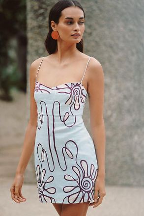 Cala de la Cruz Lucca Linen Mini Dress