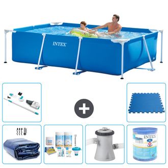 Intex Piscina Con Estructura Rectangular - 260x160x65 Cm - 7-piezas S30133