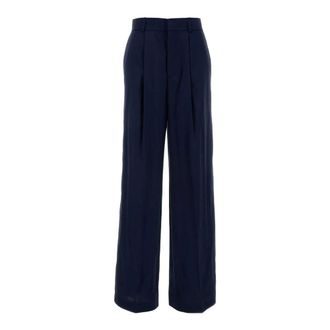 Alberta Ferretti Alberta Ferretti, Wide Trousers, female, Blue, Size: XL Wide Trousers