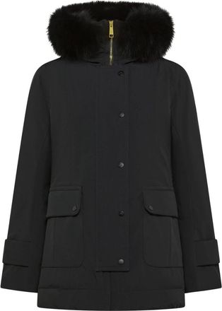 Peuterey Korte Parka - Dames - Parka Jassen - Zwart - M - Polyester - Jassen