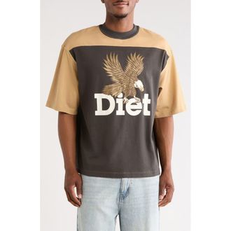 Diet Starts Monday Eagle Yoke T-Shirt in Tan/Vintage Black at Nordstrom Rack, Size Xx-Large