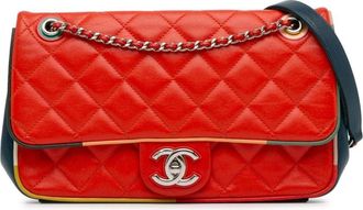 Chanel 2016-2017 Medium Lambskin Cuba Color Flap crossbody bag - women - Lambskin - One Size - Red