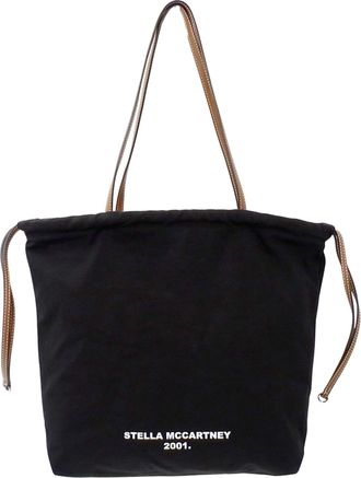 Stella McCartney Stella Mccartney Black Canvas Handbag Tote Bag (Pre-Owned)