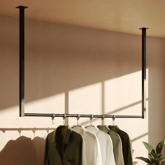 Clp Barra De Colgar Fenton Con 6 Perchas 100x80 Cm