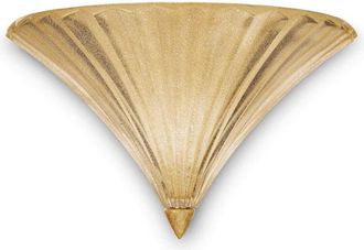 Ideal Lux Santa - 1 encendedor de pared grande para interiores dorado con vidrio, E14 - Ideal Lux