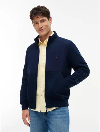 Tommy Hilfiger Mens TH Performance Zip Hoodie - Light Navy - L