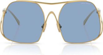 Miu Miu Sunglasses Mua55 S 5 Ak30 U Gold/Blue Women