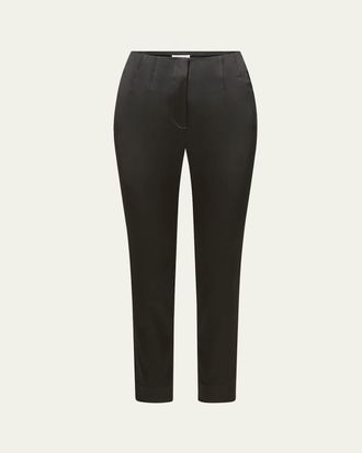 Veronica Beard Stila Slim Satin Pants