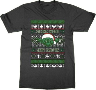 Generic Silent Night Jedi Knight T-Shirt (Black, XL)