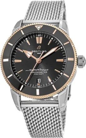 Breitling Superocean Heritage B20 Automatic 44 Black Dial Stainless Steel Mens Watch UB2030121B1A1