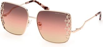 Guess GM0829 28T Womens Sunglasses Gold Size 59