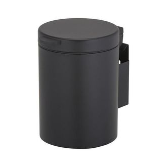 Geesa Hotel wandafvalemmer 17.5x24x23cm 3L zwart mat