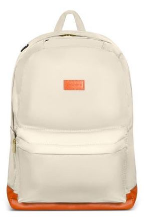 Champs Luggage Water Resistant Nylon Backpack in Ivory at Nordstrom Rack