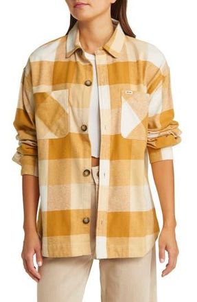 Rip Curl La Isla Plaid Flannel Button-Up Shirt in Gold at Nordstrom Rack, Size Small
