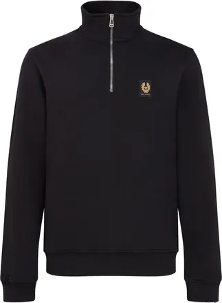 Belstaff QUARTER ZIP SWEATSHIRT Size: XXL, colour: BLACK